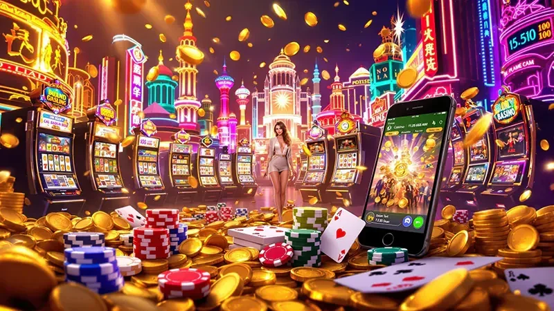 Reel slot dengan simbol khusus dan panel permainan